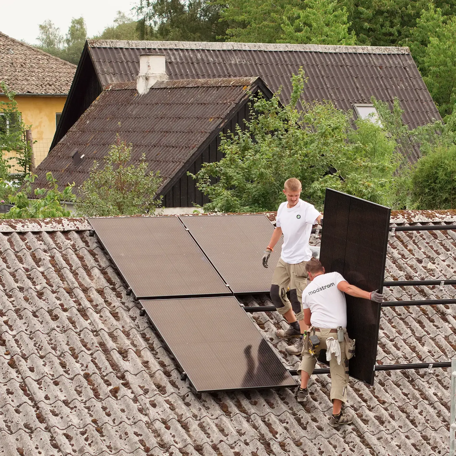 Montering af solceller